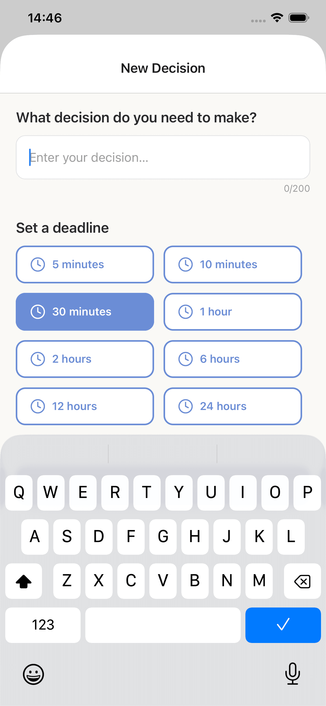 DecisionTimer screenshot 3